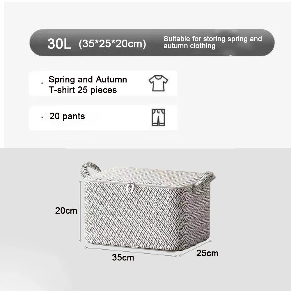 1/2 pcs Household Clothing Storage Bag Non-woven Material, Closet Wardrobe Organizer Can Be Used For Home organization and stora