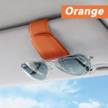 Sunglasses Holder Is Suitable for Car Sun Shades Magnetic Leather Sunglasses Clip and Ticket Clip Car Sunshade Accessories