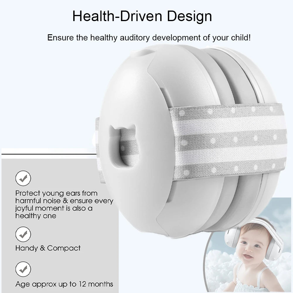 YHKEMA New Kid Ear Protection Baby Noise Earmuffs Noise Reduction Ear Defenders earmuff for children Adjustable nrr 25db