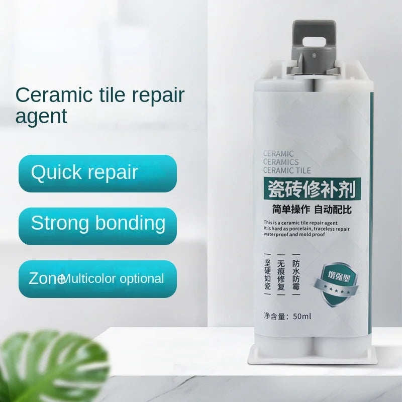 Tile Repair Agent Marble Flooring Ceramic Repair Paste Patch Pothole Crack Repair Epoxy AB Adhesive