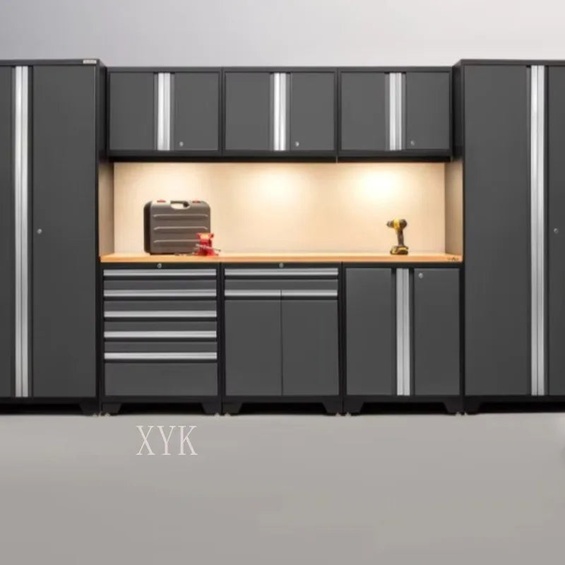 Heavy Duty Cold Rolled Steel Lockable Combination Tool Cabinet For Workshop Garage Hardware Classification And Tool Storage Work