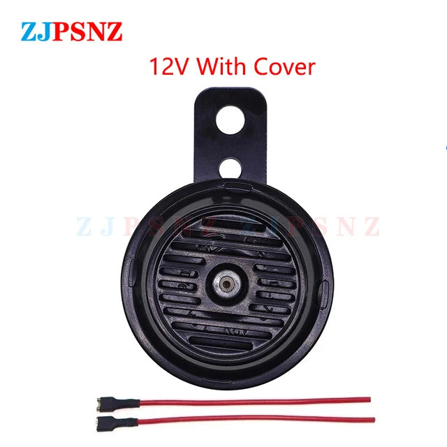 6V 12V 24V 36V 48V 60V 72V Horn E-bike Motorcycle Scooter Horn Kits Round Super Loud Horn Speaker Scooter Mopeds Waterproof