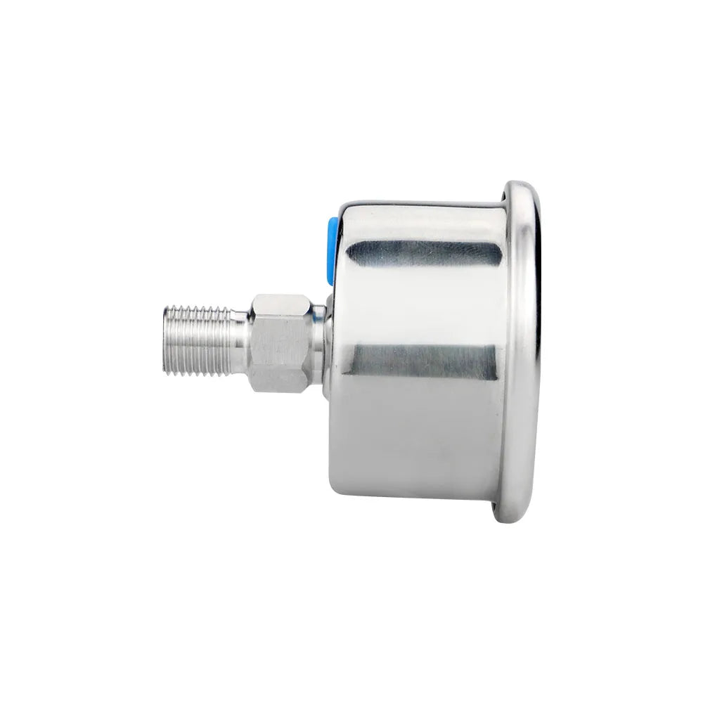 40mm 2.5% accuracy coffee stainless steel  pressure gauges back connection -1-0-400bar water gas air oil hrydrualic manemoter