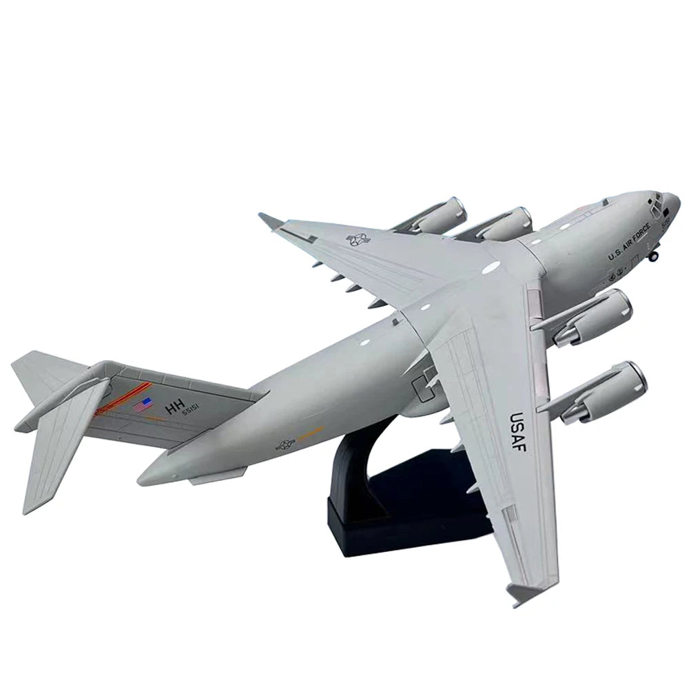 1:200 Scale US C-17 C17 Globemaster III Strategy Transport Aircraft Metal Plane Model Display Ornament