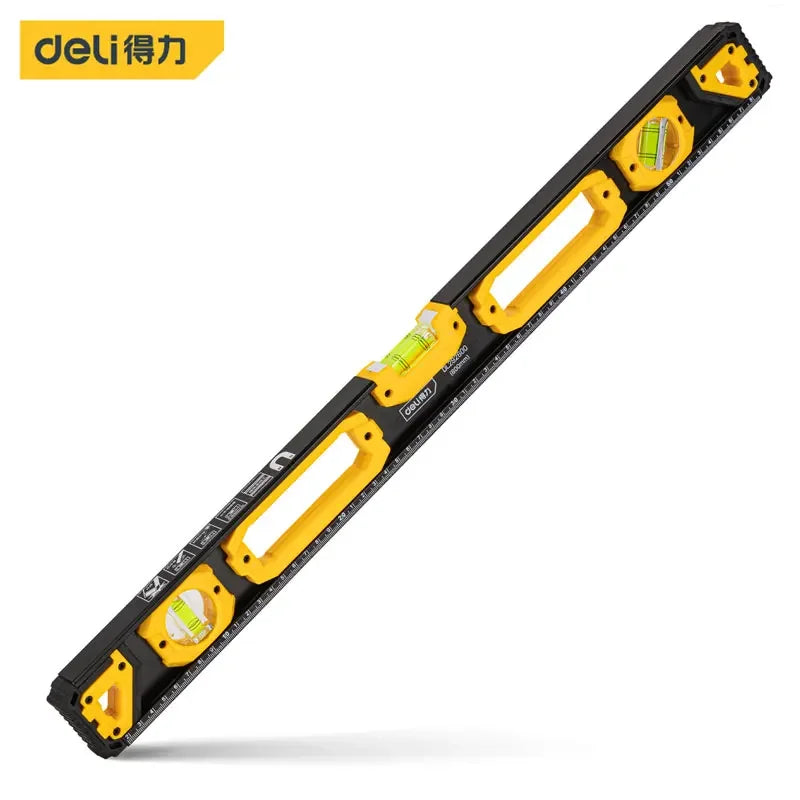 Deli Durable Spirit Level 600mm Level High Precision Level Multifunctional Horizontal Bubble Tube Woodworking Measuring Tools