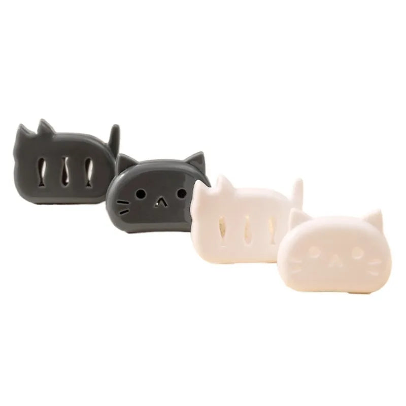 4Pcs Cat Toothbrush Cover Travel Toothbrush Case Cute Kitty Toothbrush Head Protector Portable Hygienic Storage Box for Toothb