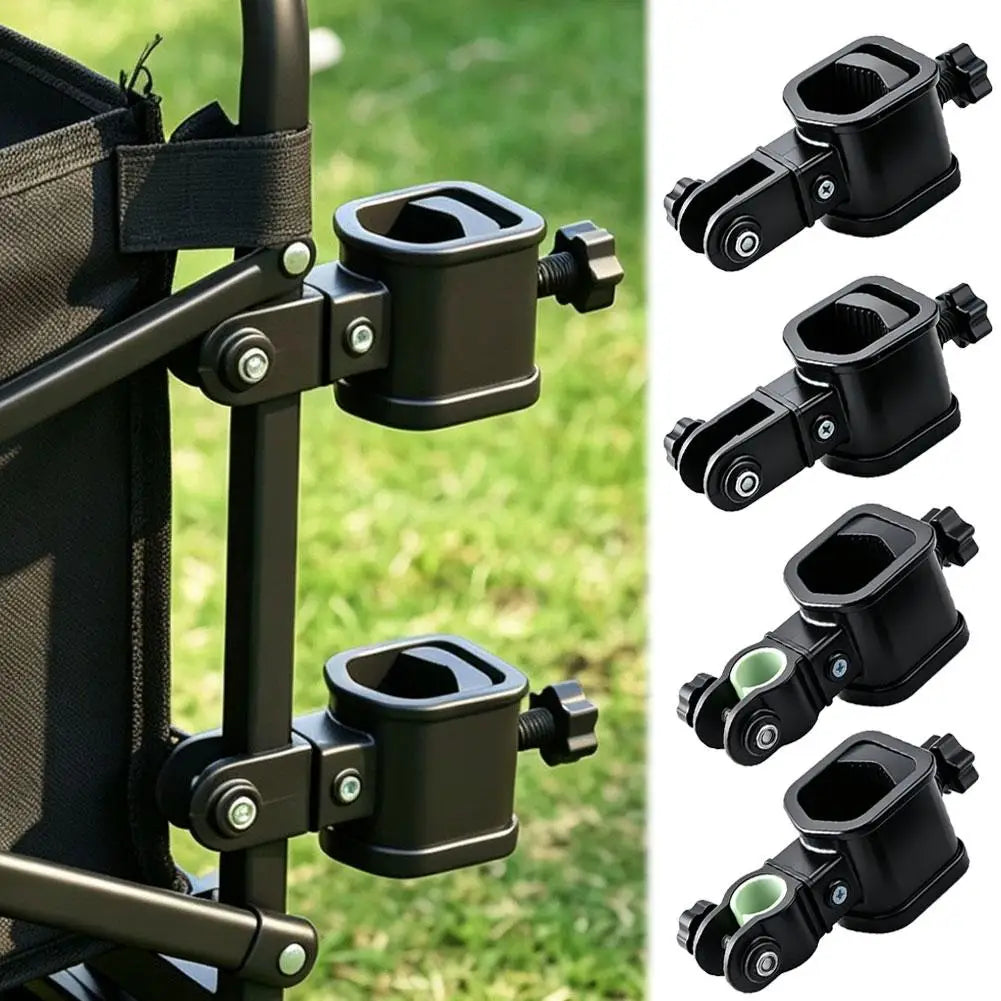 Camping Wagon Clamp Set Portable Umbrella Pole Clamp Kit Camping Wagon Bracket Easy to Install Outdoor Hardware Compact ﻿