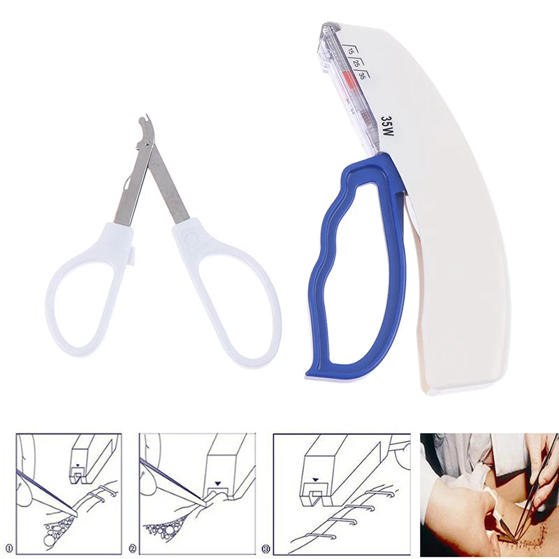 1Pcs Skin Stapling Stitching Device Surgery Surgical Clipper Stapler Needle Remover