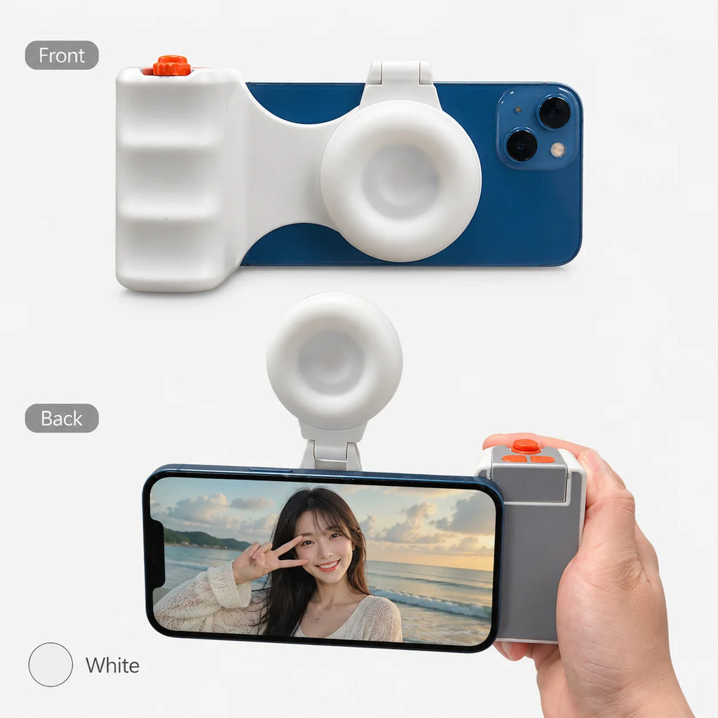 Magnetic Phone Camera Grip Wireless Shutter Remote Selfie Handle Handheld Stabilizer for Vlog Live Video Photo