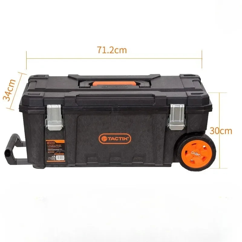 PP Thickened Large Wheeled Tool Case Hardware Tool Industrial Construction Site Professional Tools Packaging Case Large Box