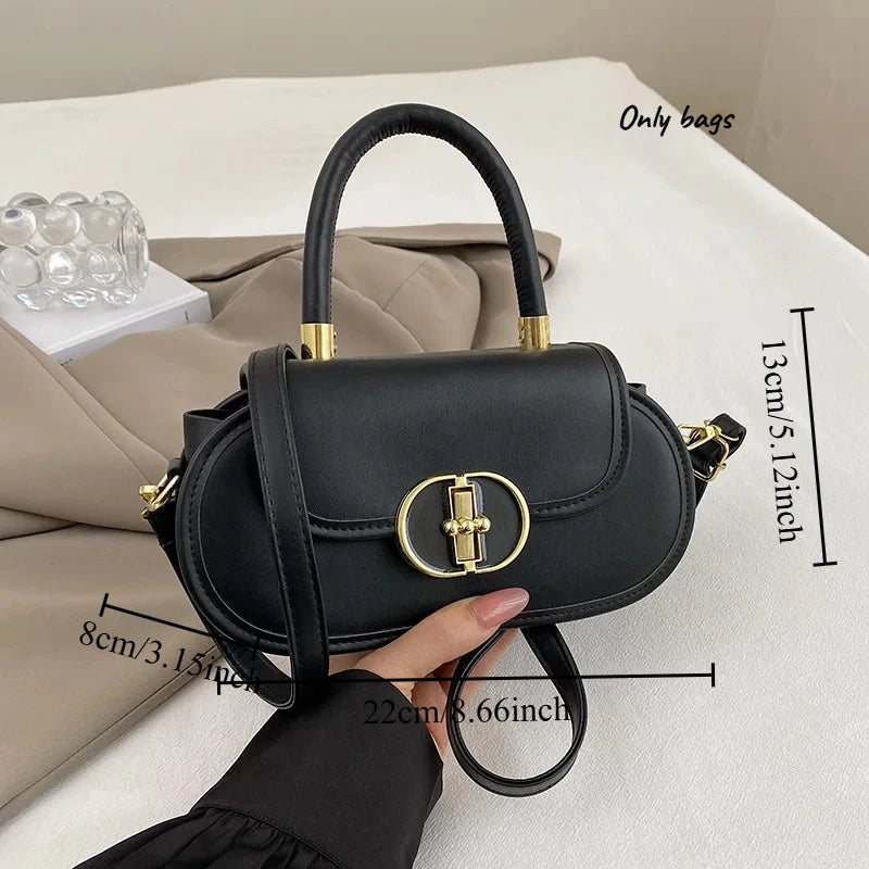High Quality Niche Design Bag New Fashionable and Versatile Apple Lock Crossbody Bag Stylish Handbag