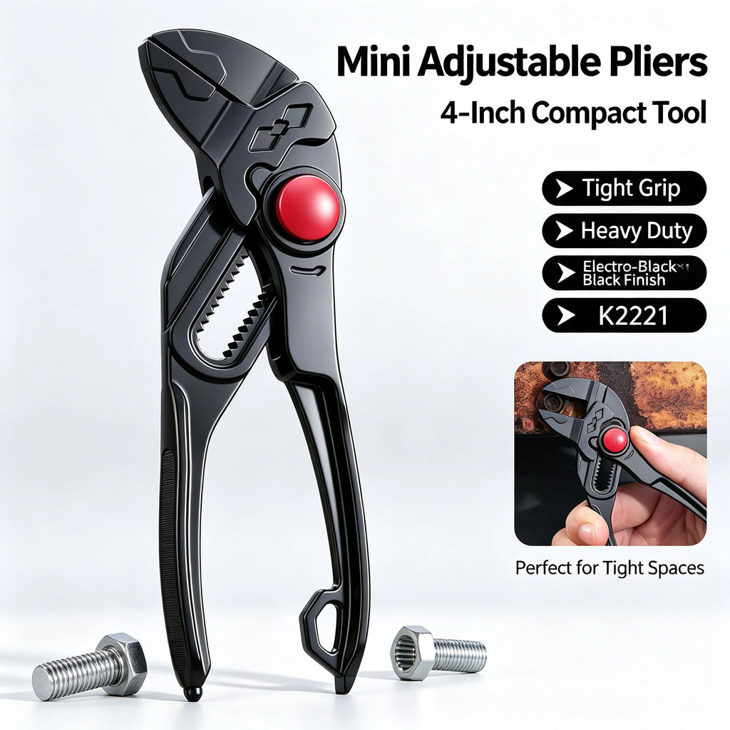 KEBIDUMEI 4 Inch Mini Adjustable Water Car Pump Pliers Multi Position Universal Plier Portable Household Hand Tools  Wrench