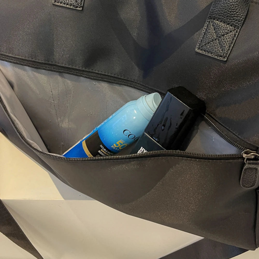 Customized name new fitness bag, dry and wet separation handheld travel bag, large-capacity travel bag
