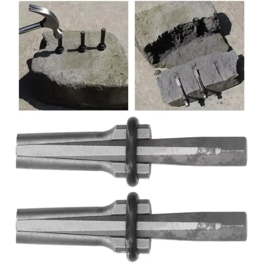 High-Hardness Rock Splitter Wedge SDS Drill Bit Stone Splitting Wedges For Heavy-duty Stone Splitting Tools