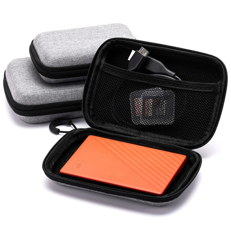 【xxx】Portable Shockproof Headphone Case Earphone Bag Headset Storage Bag Hard Shell Earphone Accessories Memory Card USB Cable