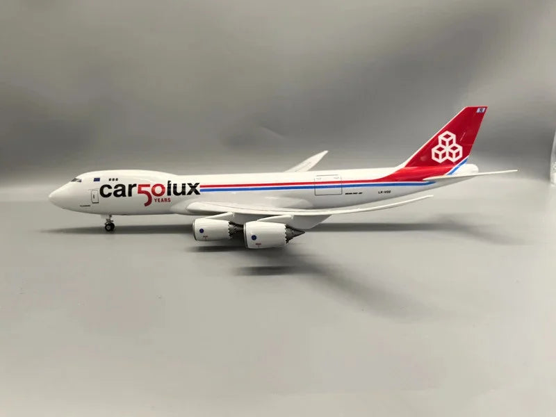 747-8F Cargolux Airplane Model 1/160 Scale Aircraft 747 Luxembourg Cargo Resin Transport Diecast Airplanes Children's toy Gift