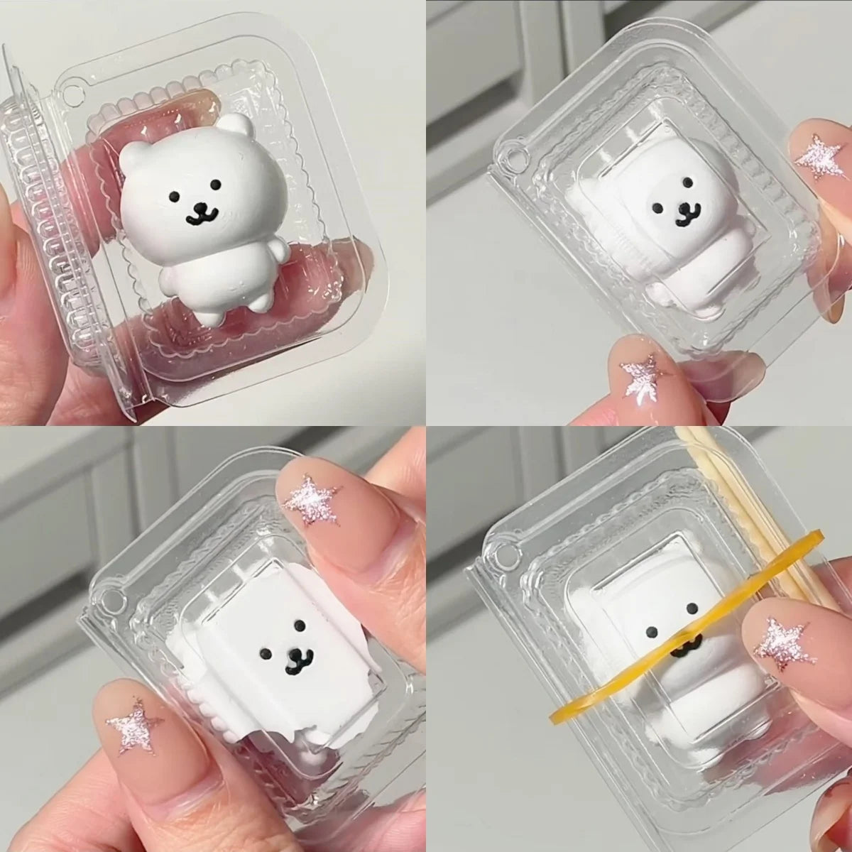 Lunch Box Squishy JOKE Bear Kawaii Squishy Toys Bag Cute KEY Pendant Pinching Squeezeing Decompression Toy Party Birthday Gifts