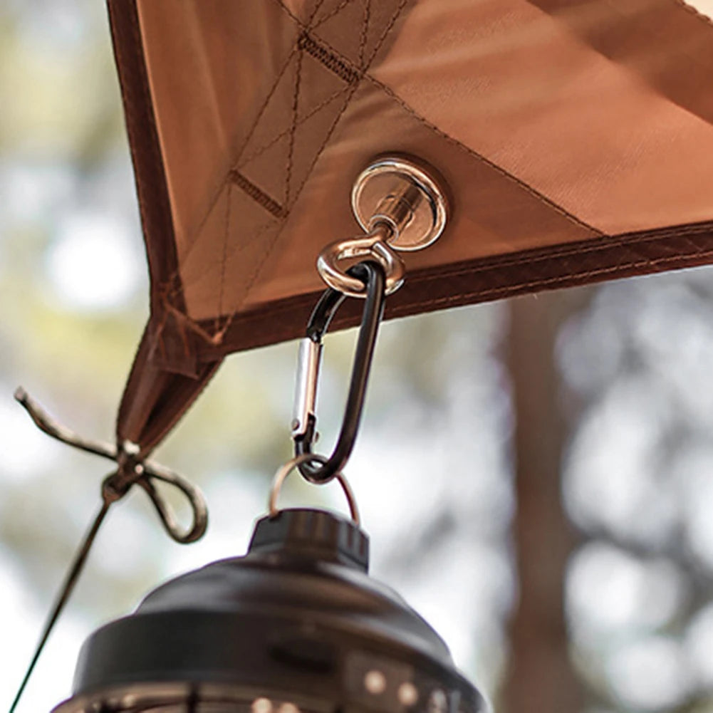 Hanging Carabiners Pulling Force Mini Magnetic Hooks Heavy Duty Multipurpose for Outdoor Hanging Camping Light