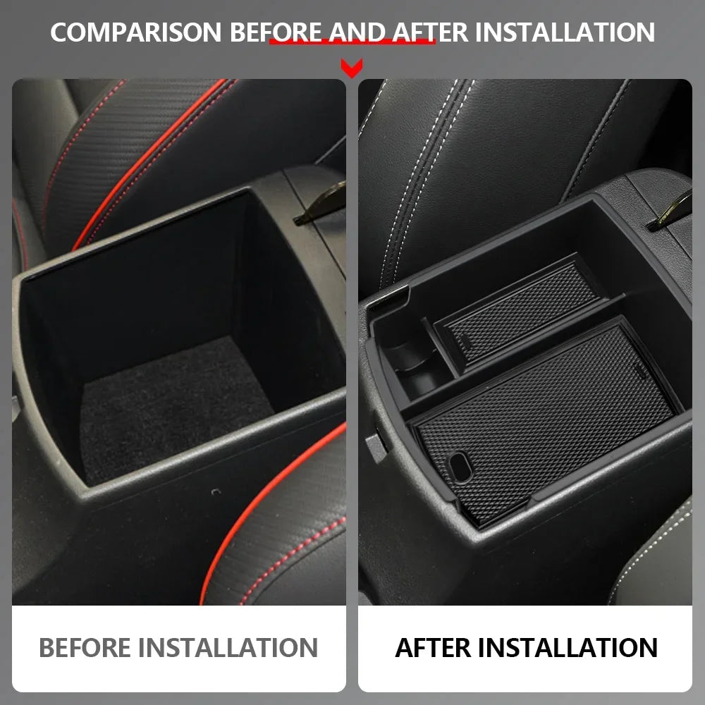 For Hyundai Kona Kauai 2017 2018 2019 2020 2021 2022 Armrest Storage Box Organizer Center Console Tray Container Car Accessories