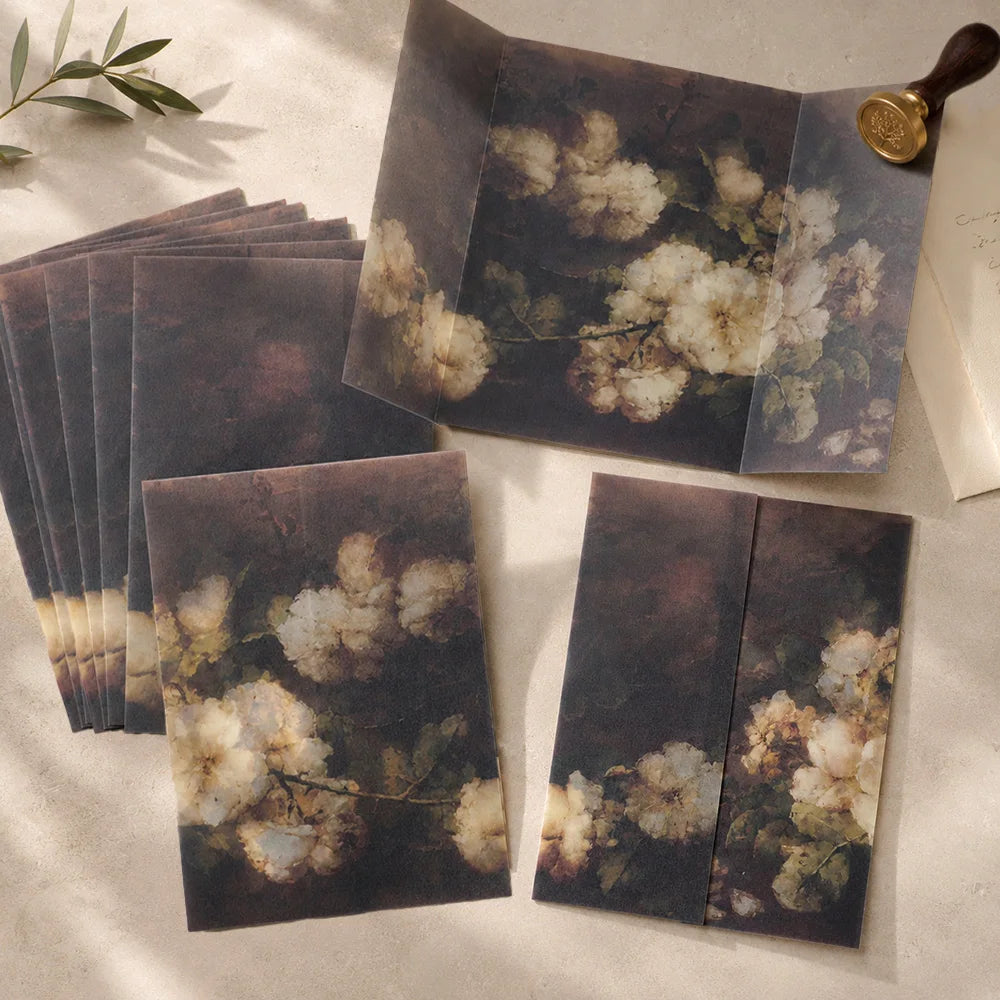 20/50pcs Pre Folded Vellum Jackets for Wedding Invitation Card, for Wedding Invitation Packages,Baby Showers,Birthday Invitation