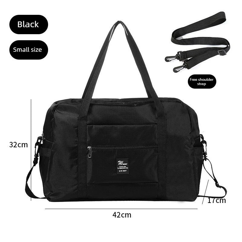 Large Capacity Folding Travel Bags Waterproof Luggage Tote Handbag,portable Clothing Bag,tie Rod Duffel Bag,clothes Storage Bag