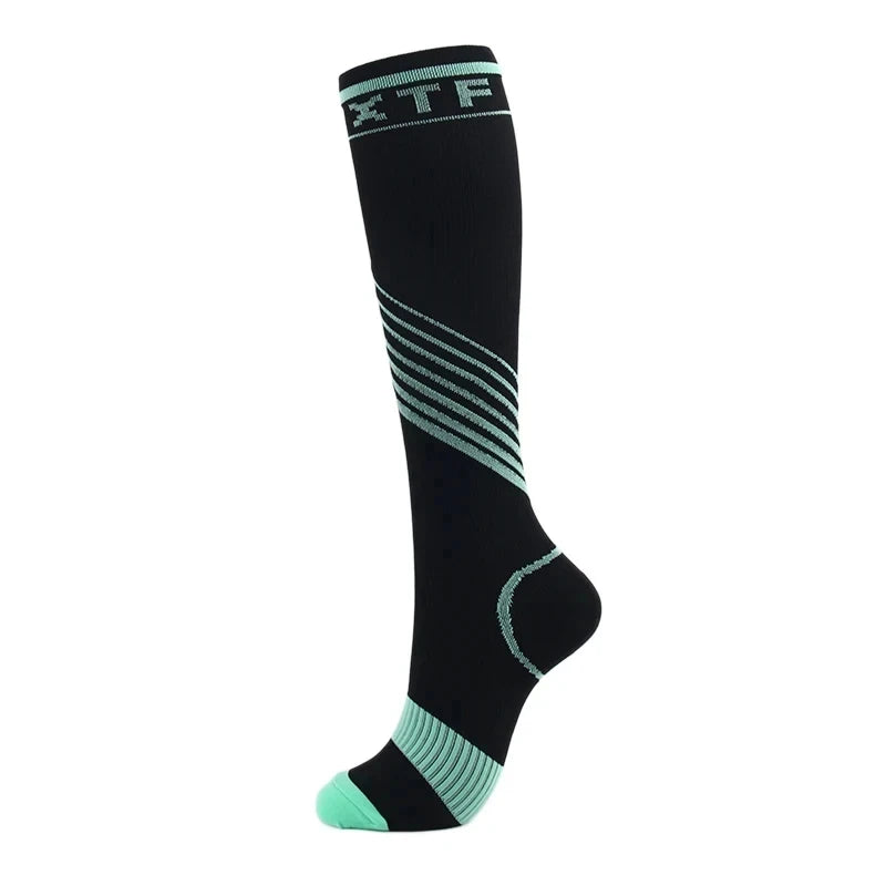 Running Compression Socks Football Hiking Golf Gym 20-30mmhg Gradual Change Nylon Sports Socks Diabetes Pregnancy Varicose Veins