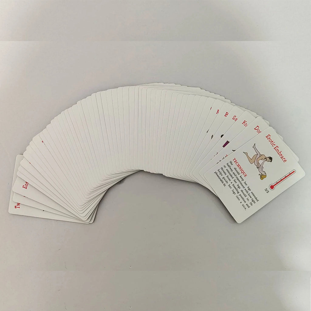 Adult Sexual Position Card 50 Positions Bondage Games 18+ Sex Love Cards Sexy Pose Card Naughty Valentine's gift Erotic Products