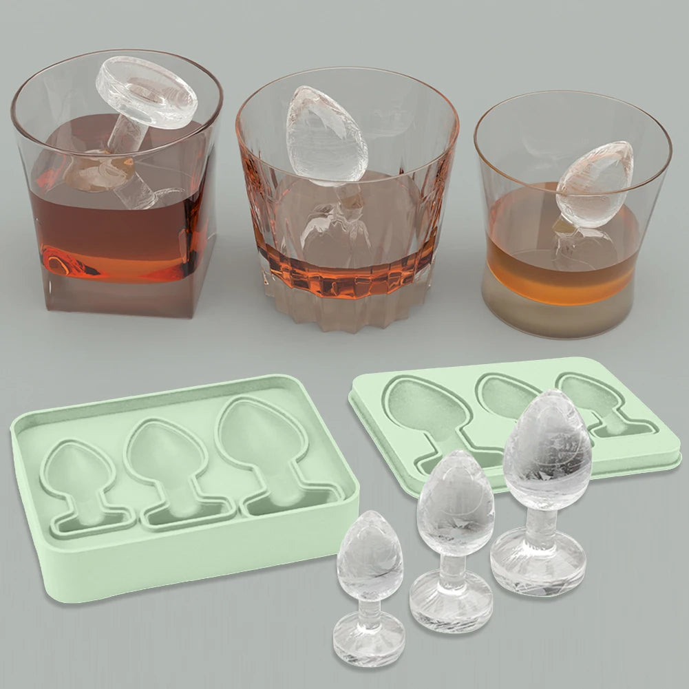 Silicone Prank Ice Cube Mold Tray Fun Shape Ice Cube Molds Novelty Ice Cube Trays for Ice Chilling Whiskey Cocktails