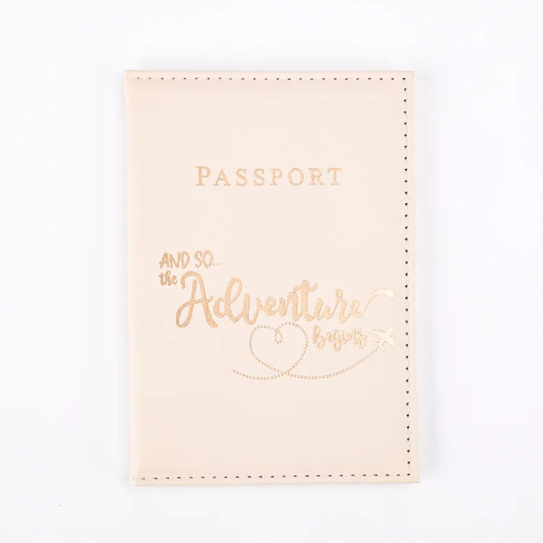 Women Men Letter Lover Passport Cover Men Women Travel Passport Case Leather Cute Passport Wallet Purse Girl Card Holder