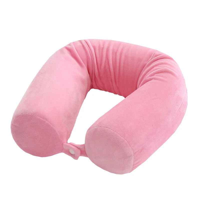 Memory foam u-shaped pillow, travel pillow, protect the cervical spine, easy to carry, bendable, slow rebound