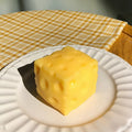 Squishy Square Cheese Squeeze Toys Slow Rebound Push Stress Relief Sensory Toy Soft Butter Cheese Fidget Toy Christmas Present