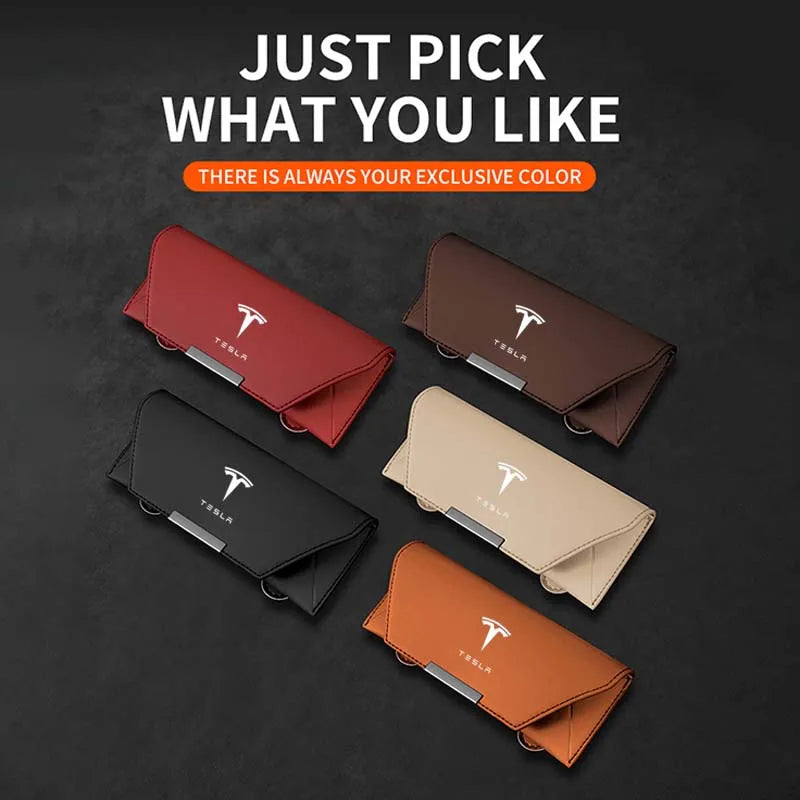 Tesla Model Y Juniper Tesla Model 3 S X Highland Body Kit interior Accessories Car Sunglasses Glasses Holder Glasses Case Clip