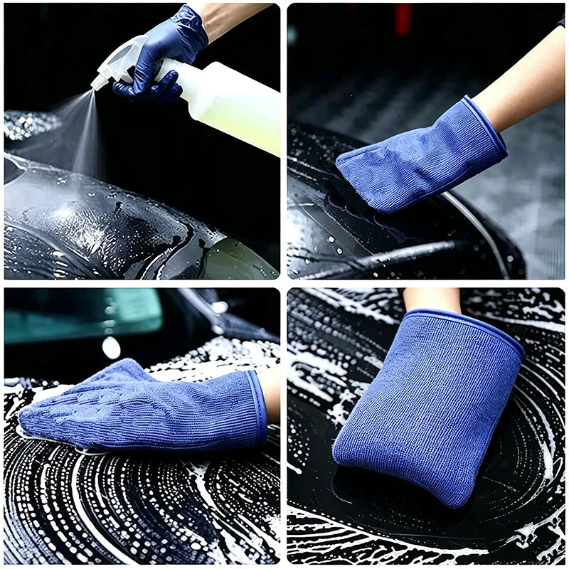 Auto Clay Mitt Gentle Paint Decontamination Glove Reusable Car Washing Detailing Glove Remove Iron Powder Contaminants