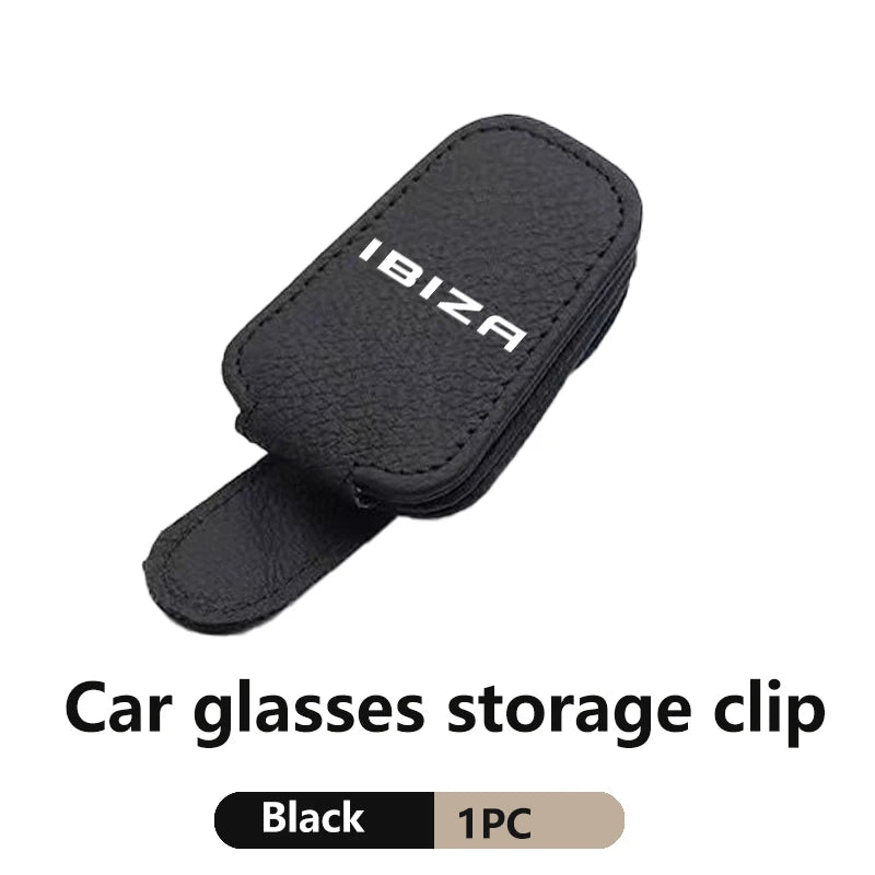 Car Eyeglass Holder Glasses Storage Clip Organize Accessories For Seat Exeo Altea Arona Toledo Ibiza Leon Cupra E-racer Ateca