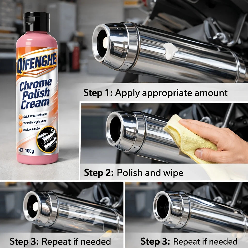 Multi-use Metal Polishing Paste Remove Oxidation Renew Dull Chrome Gloss Clean Rust Protect Metal From Corrosion For Car Parts