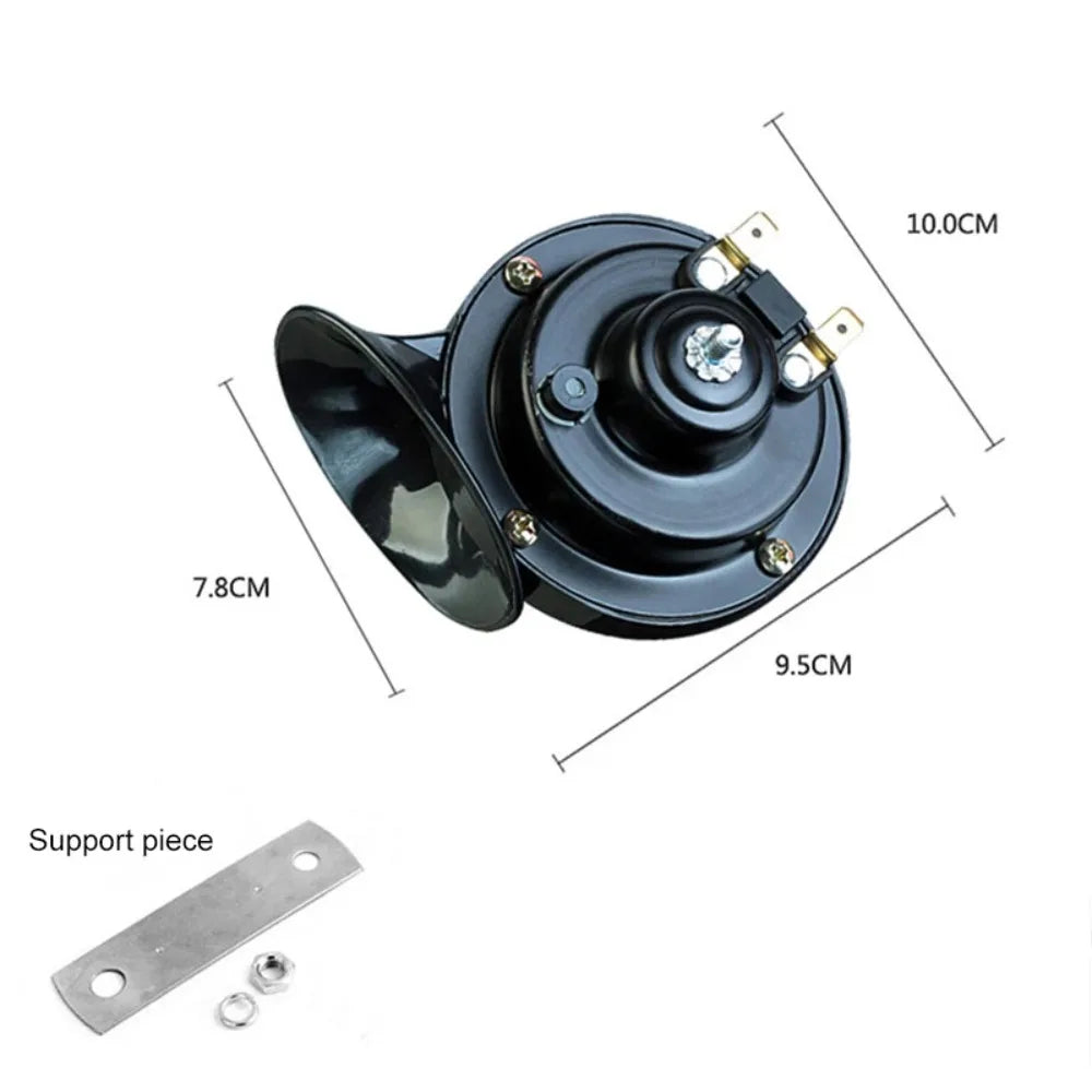 Universal Snail Horn 110dB Super Loud 12V/48V Waterproof Motorcycle Electric Moped Scooter Single Tone Horn Parts Accessories