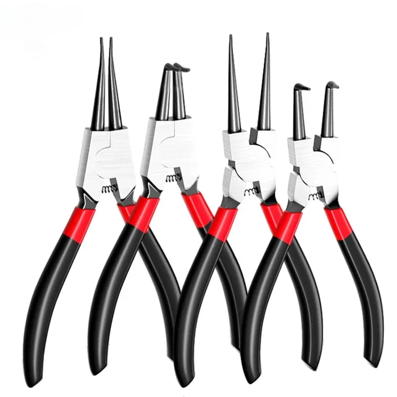 5-In Circlip Pliers Needle Nose Pliers Retaining Ring Pliers for Removing Installing Puller Locking Rings Shafts