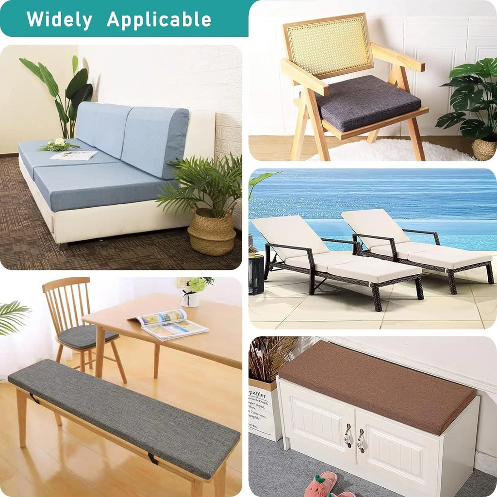 Custom Bench Cushions Bay Window Cushion Chair Seat Sofa Pillow Decorative Cushion For Sofas Garden Bench Seat Swing Backseat