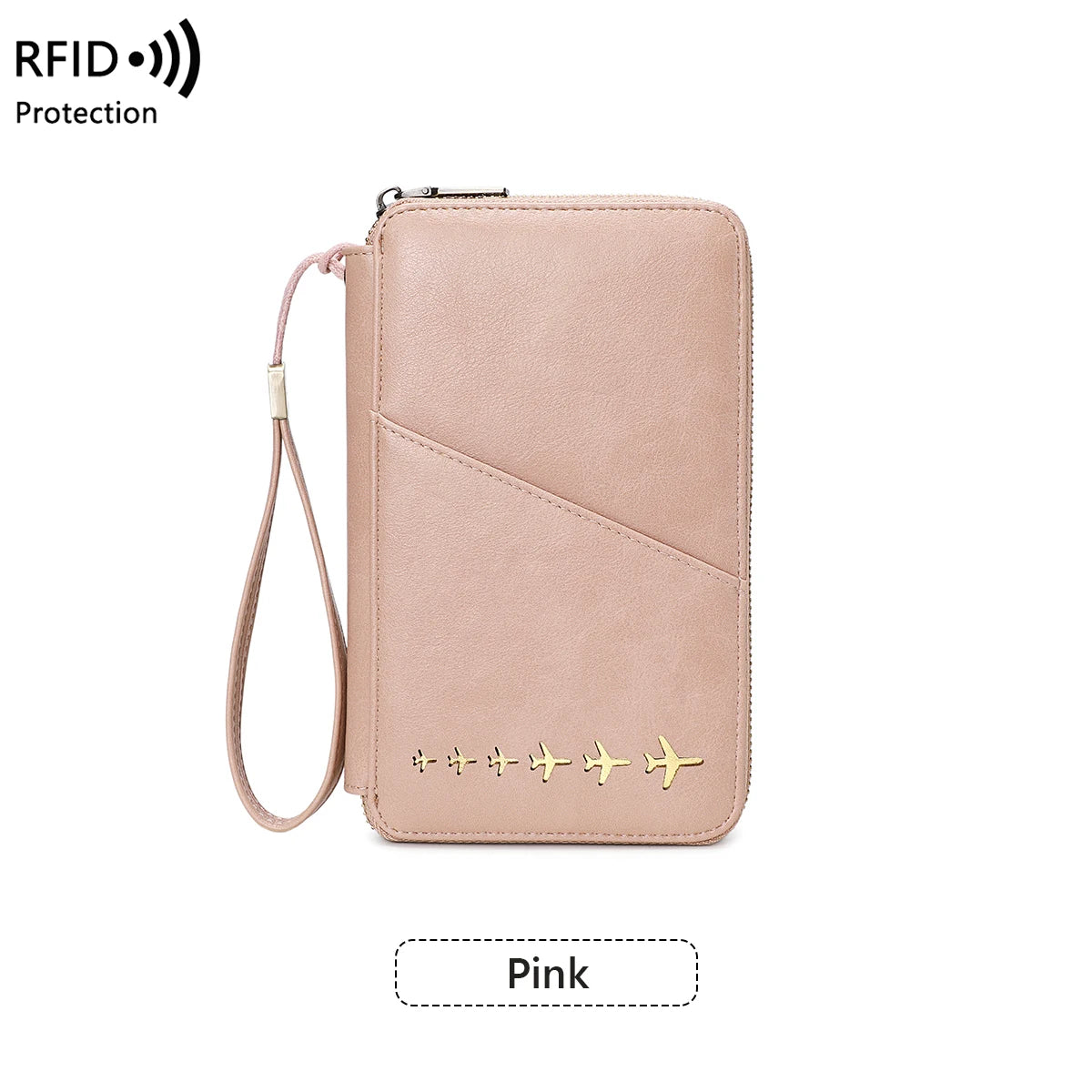 New Family Passport Holder Wallet RFID Blocking Travel Document Storage Bag Women Men Multifunctional PU Leather Passport Wallet