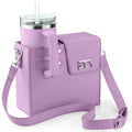 Fashion Crossbody bag with Water Bottle Holder PU Leather Shoulder Bag for Daily Commute Hiking Commute Outdoor Travel