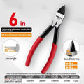 DELIXI ELECTRIC 5/6 Inch Diagonal Cutting Pliers,Chromium Vanadium Steel,Portable Manual Hand Tool for Cutting Copper Wire.
