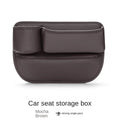 For Hyundai Santa Fe TM KONA Electric OS 2018~2023 Car Seat Gap Filler Storage Box With Cup Holder Multipurpose Organizer Pocket
