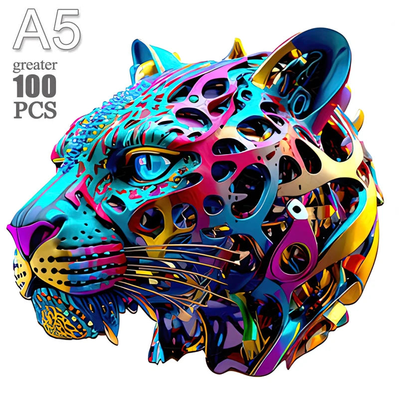 Owl Wooden Animal Puzzle DIY Crafts Brain Trainer Puzzles Game for Kids Adult Educational Wood Toy Gift Medium Difficulty Jigsaw