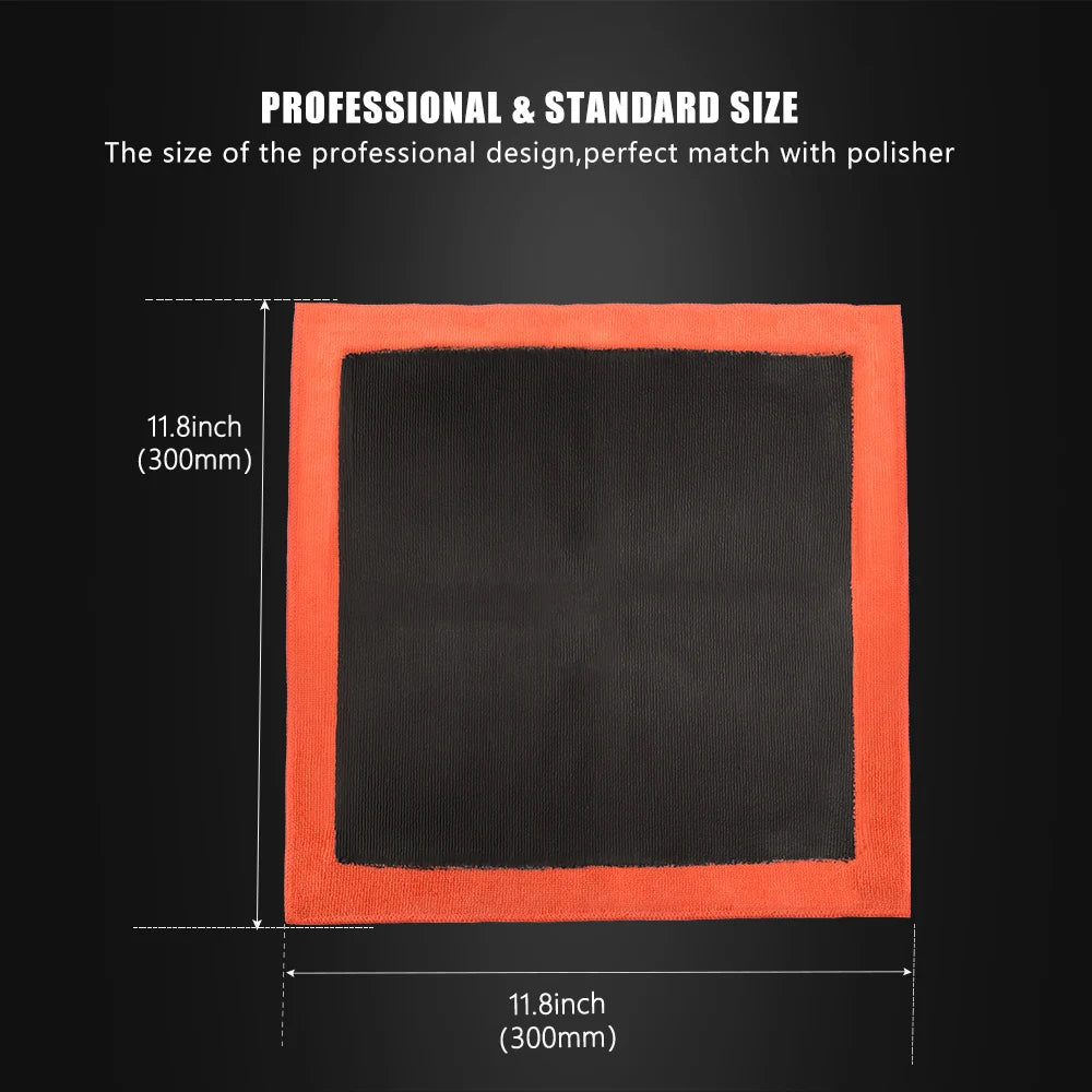SPTA 1Pc Orange Clay Bar Towel Auto Detailing Cloth Microfiber Car Wash Mitt Clay 30cm*30cm