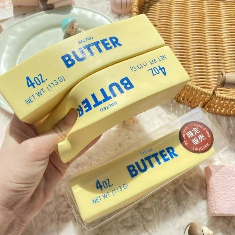Squishy Elastic Butter Stick Fidget Toy Soft Touch Stress Relief Game Funny Decompression Prank Squeeze Toy For Anxiety Relief