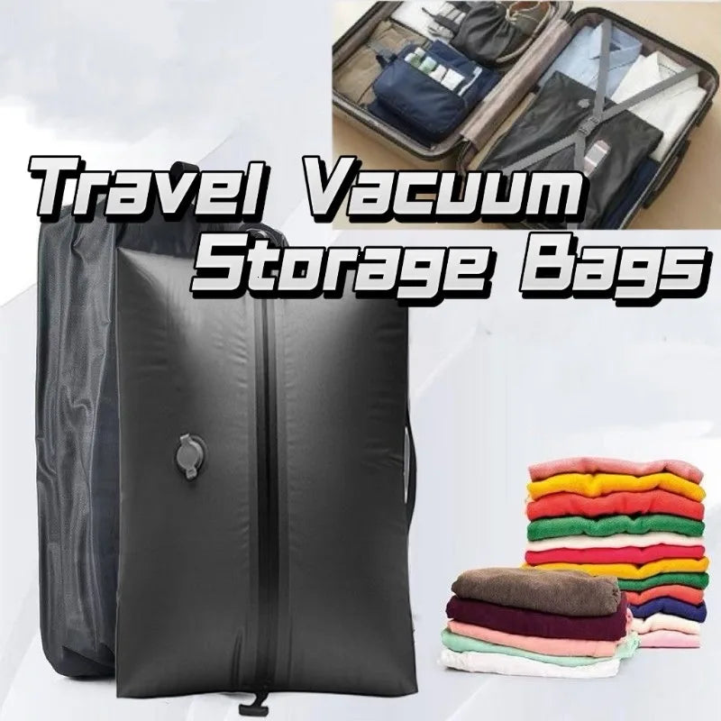 17L Vacuum Compression Bag with Air Pump Reusable Travel Clothing Storage Bag Compression Luggage Bags Travel Storage Bags