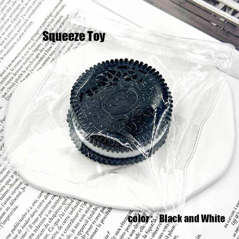 Simulation Biscuit Stress Relief Squishy Toy Creative Cookie Pinch Squeeze Toy Biscuit Anti-stress Fidget Toy for Adult