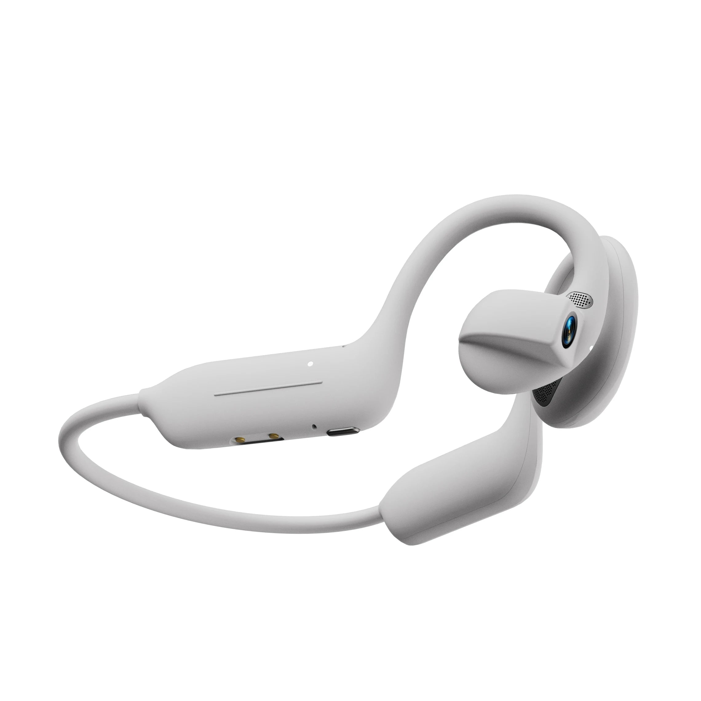 AI Camera Headphones 8MP HD Recording Smart AI Translation Ear Hanging Air Conduction Earphones Bluetooth Outdoor Cycling Record