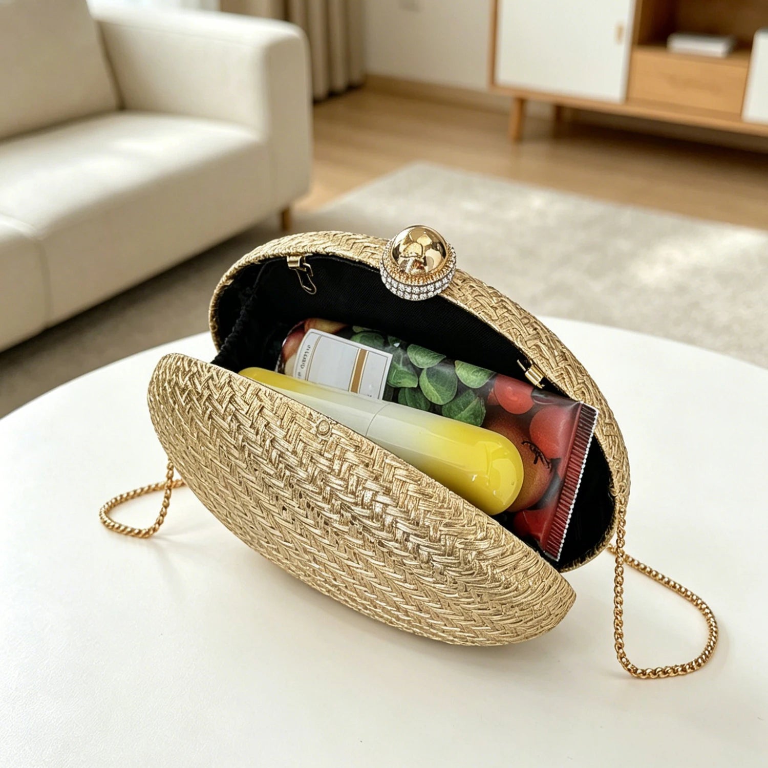 Luxury and stylish mini evening bag for women elegant solid color classic handbag suitable for parties weddings and banquets