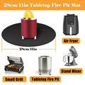 New Design Barbecue Heat Insulation Fireproof Mat Bbq Fire Pit Mat Silicone Fiberglass Heat Insulation Mat Bonfire Mat Fireplace